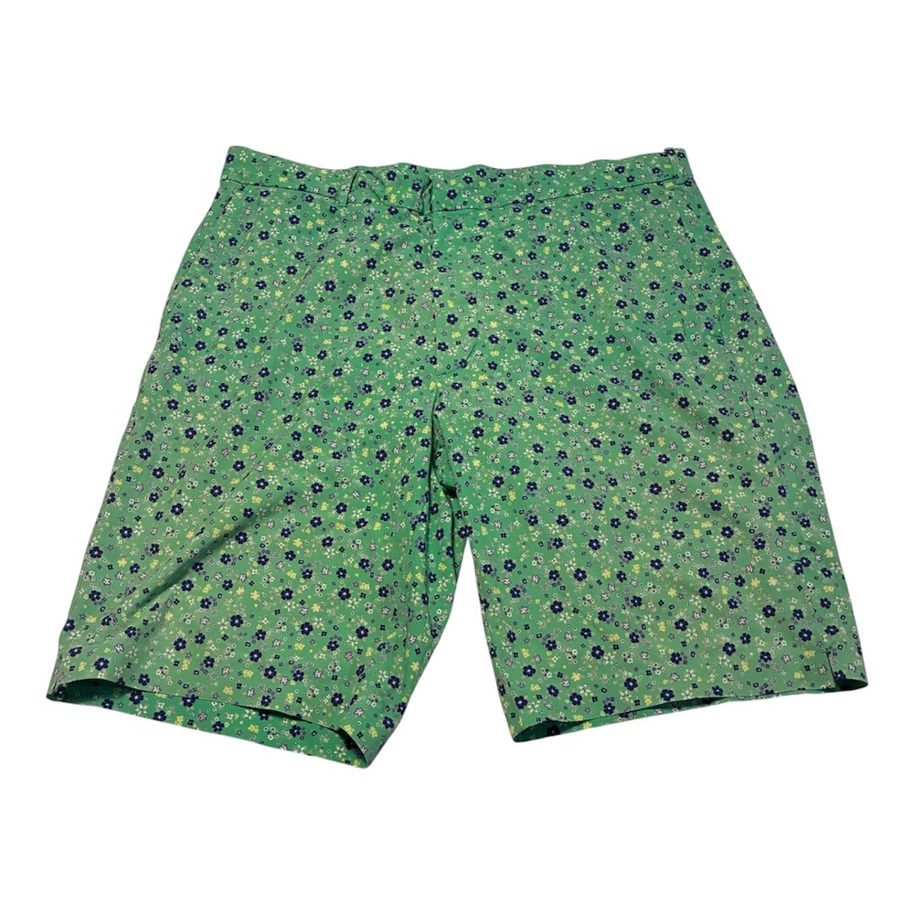 Polo Golf Ralph Lauren Mens Green Floral Hybrid Shorts Stretch Wicking 34
